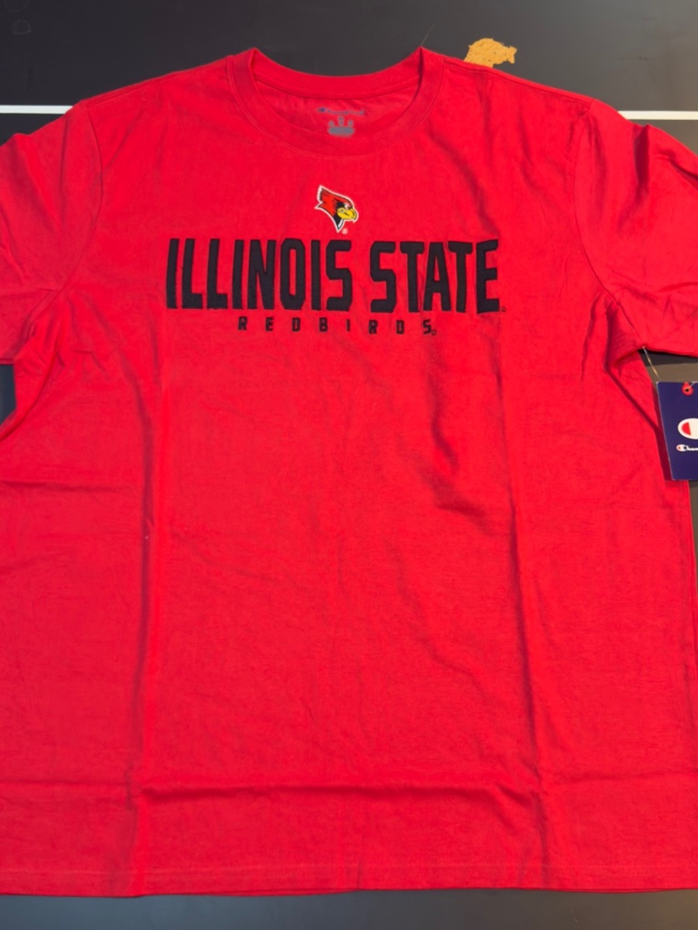 Champion Illinois State Red Short-Sleeve Tee with Redbird Logo